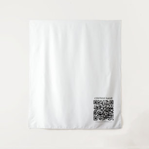 Tapiz Crea tu propio código QR Blanco y Negro