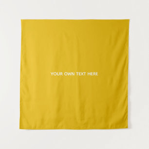 Tapiz Crea tu propio diseño amarillo personalizado