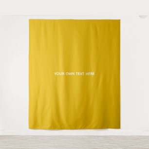 Tapiz Crea tu propio diseño amarillo personalizado