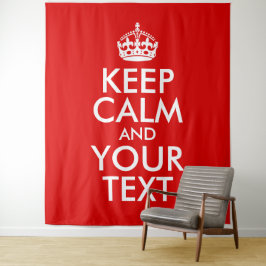 Tapiz Crea tu propio Mantener la calma y tu texto