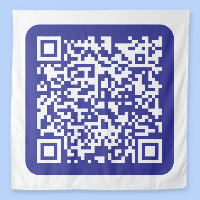 Tapiz Crea un código QR escaneable | Editable Azul Oscur (Subido por el creador)
