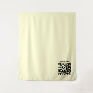 Tapiz Crear un código QR Amarillo pálido