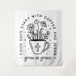 Tapiz Crecer en café de gracia Citas de Jesús