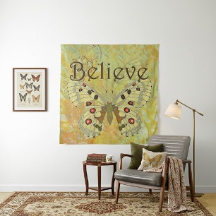 Tapiz Cree mariposa vintage