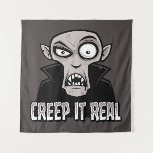 Tapiz Creep It Real Classic Horror Vampiro Diseño