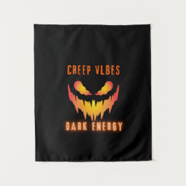 Tapiz Creep Vibes Dark Energy _ Trendy Horror Streetwear