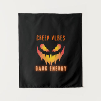 Tapiz Creep Vibes Dark Energy _ Trendy Horror Streetwear