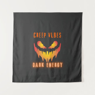 Tapiz Creep Vibes Dark Energy _ Trendy Horror Streetwear