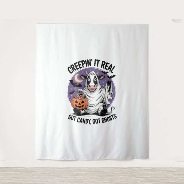 Tapiz Creepin’ Cow Halloween (Anverso)
