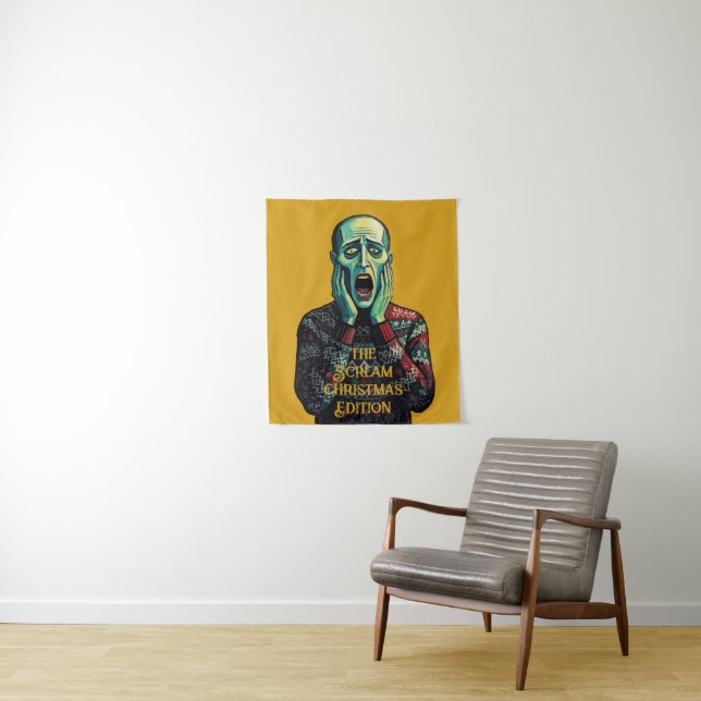 Tapiz Crisis de Navidad - Suéter de temporada de Edvard  (In situ)