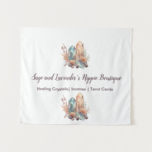 Tapiz Cristales y flores (Anverso (horizontal))