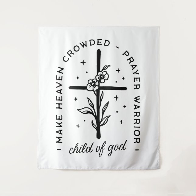 Tapiz Cristiano cita a hijo de guerrero de la oración de (Anverso)