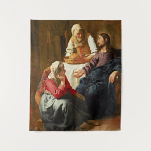 Tapiz Cristo en la Casa de Martha y María