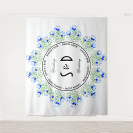 Tapiz Crocus azul Gran Boda fondo