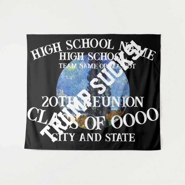 Tapiz Crucero de jubilación de graduación de celebración (Anverso (horizontal))