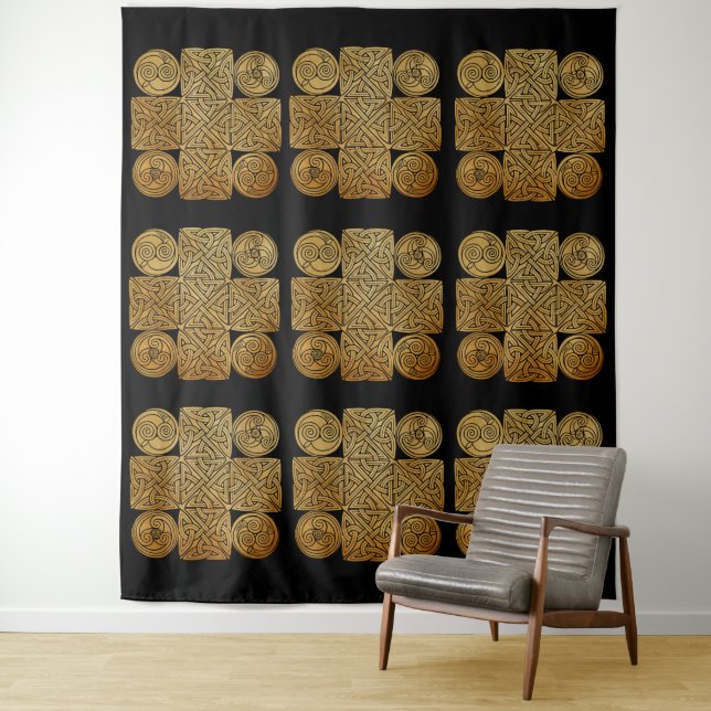 Tapiz Cruz de Knotwork Celtic (In situ)