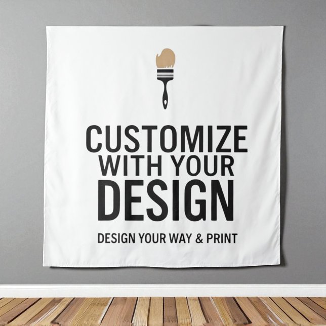 Tapiz Cuadrado Personalizado 57x57" en Blanco Personaliz (Subido por el creador)