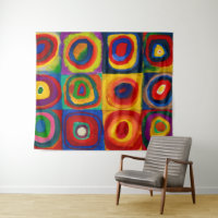 Cuadrados con círculos, abstracto, Wassil Kandinsk