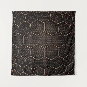 Tapiz Cuadrícula d hexagonal de textura de fondo
