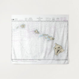 Tapiz Cuadro Náutico de las Islas Hawái 1904