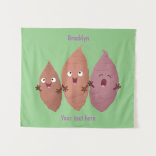 Tapiz Cuadros cantando batatas personalizado verduras