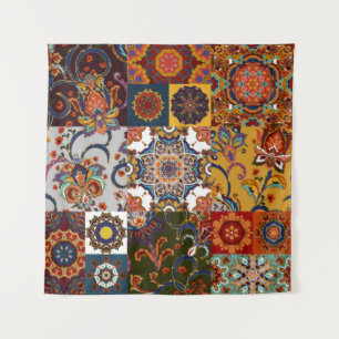Tapiz Cuadros de mosaico de mosaicos de colores sin foco