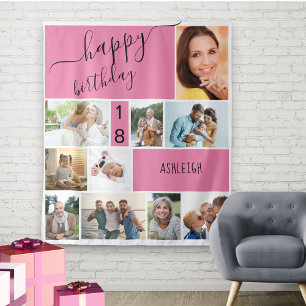 Tapiz Cualquier Edad 10 Colaje de Fotos Personalizado Ro