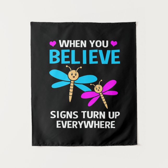 Tapiz Cuando Dragonfly Cree que Aparecen Señales (Anverso)