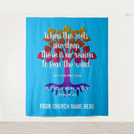 Tapiz CUANDO LAS RAÍCES SON UNA PROFUNDA Iglesia Cristia