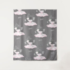 Tapiz Cuarto de niñas Bailarina de Pink & Grey Couture