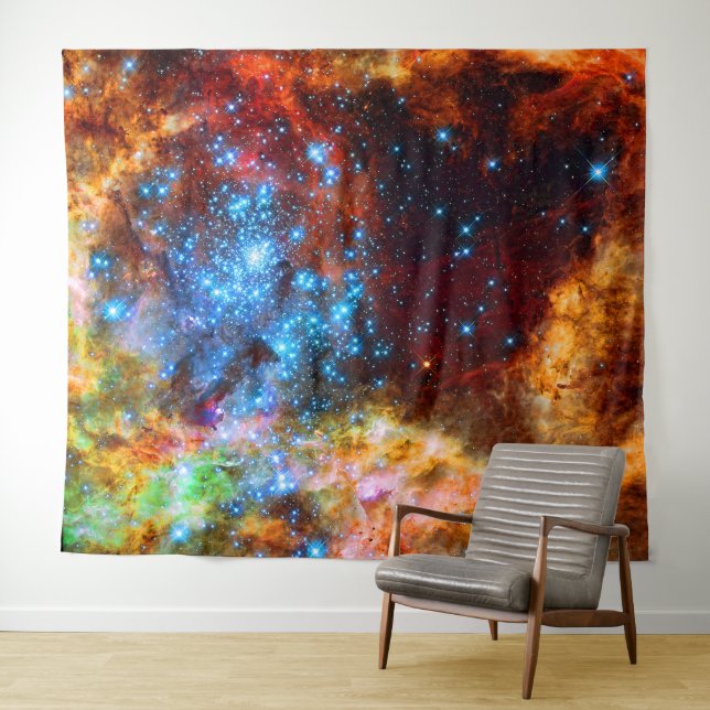 Tapiz Cuarto de niños estelar, imagen del espacio de (In situ (horizontal))