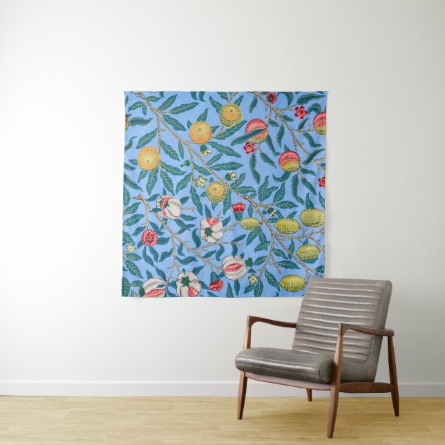 Tapiz Cuatro frutas, William Morris (In situ (horizontal))