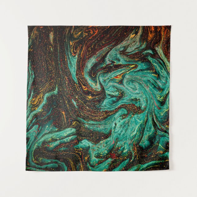 Tapiz Cubierta antigua del libro con un patrón abstracto (Anverso)