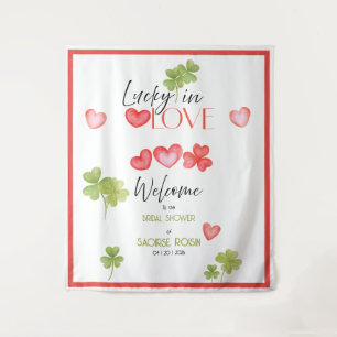 Tapiz Cubierta de Lucky in Love hojas y corazones: Despe
