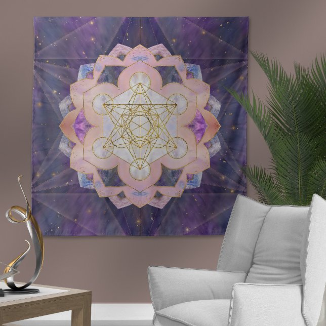 Tapiz Cubo de Metatron en Gemstone lotus (Subido por el creador)