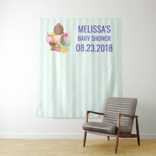 Tapiz Cucharadas de helado con sprinkles Baby Shower