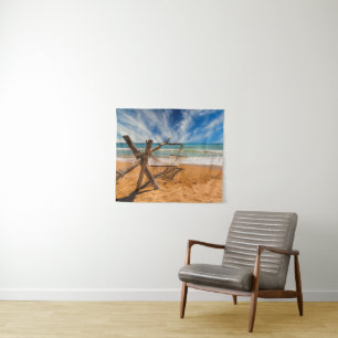 Tapiz Cuelgue de una hamaca en un complejo playero