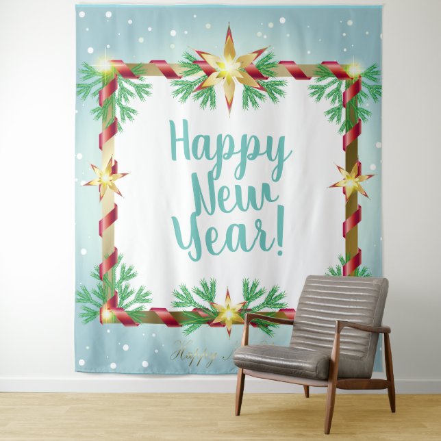 Tapiz Cuento de hadas de Nochebuena. Fantasía Nieve Vint (In situ)