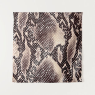 Tapiz Cuero de serpiente: textura marrón sin costura