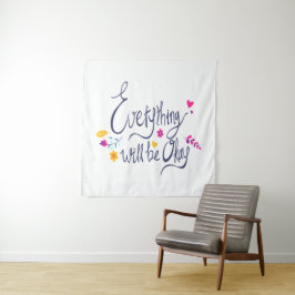 Tapiz Cuestas y emociones de diseño gráfico infantil