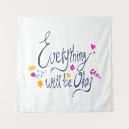 Tapiz Cuestas y emociones de diseño gráfico infantil