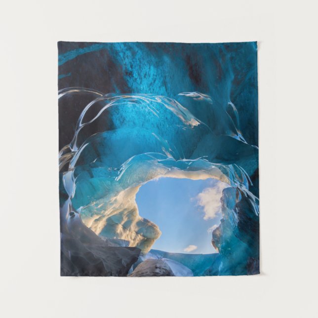 Tapiz Cueva de cristal, Icefield Vatnajokull, Islandia m (Anverso)