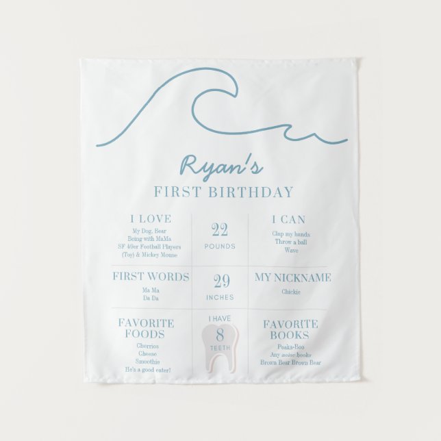 Tapiz Cumpleaños 1 Club de Playa El Grande Hito Hecho (Anverso)