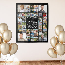 Tapiz Cumpleaños 42 AÑOS DE Collage de fotos EN LA REALI