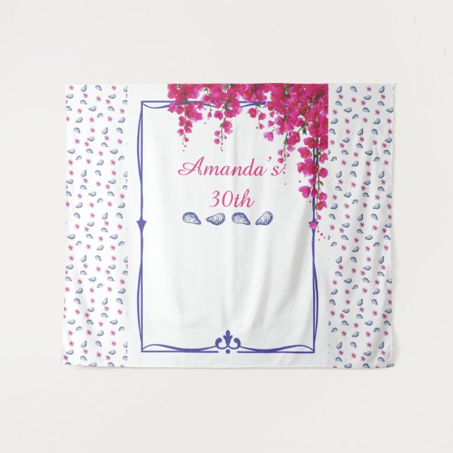 Tapiz Cumpleaños con ambiente griego (Anverso (horizontal))