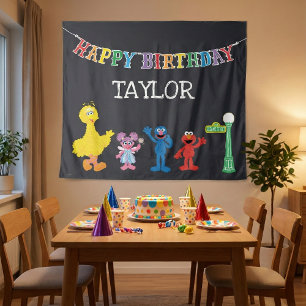 Tapiz Cumpleaños de Barrio Sésamo