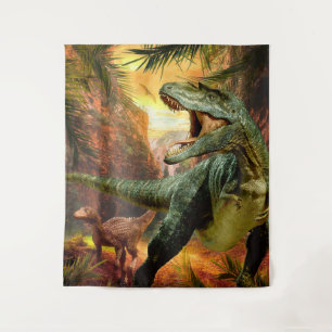 Tapiz Cumpleaños de chicos dinosaurio TRex   Telón de fo