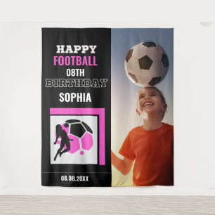 Tapiz Cumpleaños de Fútbol, Fondos para Fotografía de Ni