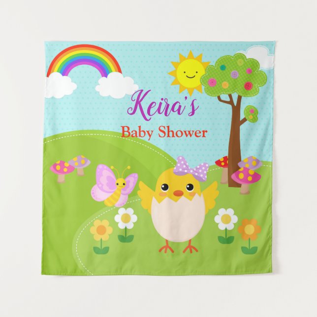 Tapiz Cumpleaños de la primavera/bandera del contexto de (Anverso)