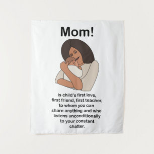 Tapiz Cumpleaños de Mamá Mami Madre Cita